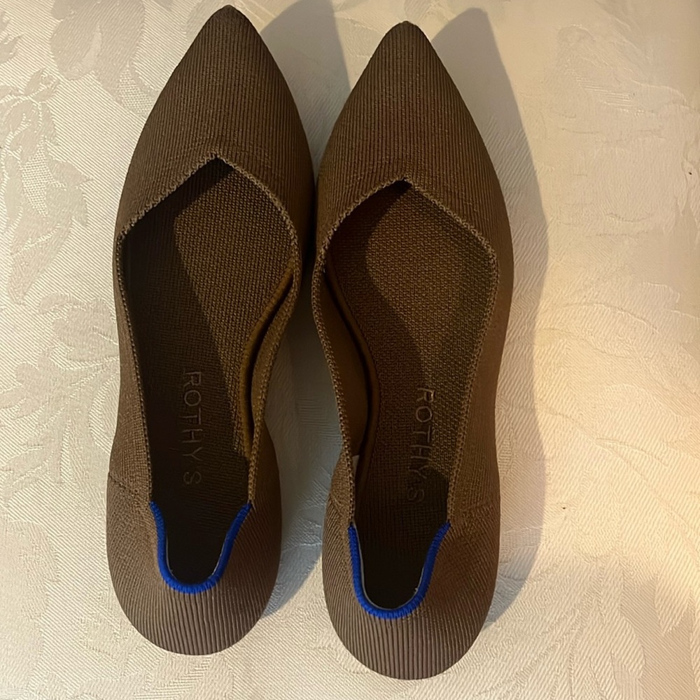 Rothy's Women's Portobello The Point Toe Flats Shoes Size 7.5